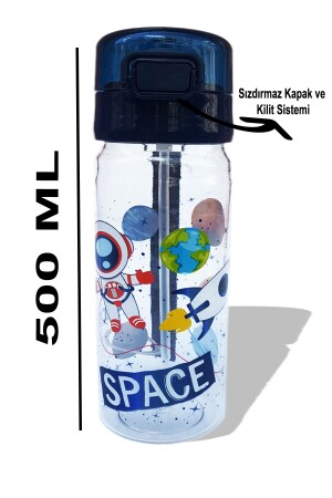 Set aus Lunchbox und Wasserflasche für Kinder mit Weltraummotiv GT-007 - 5