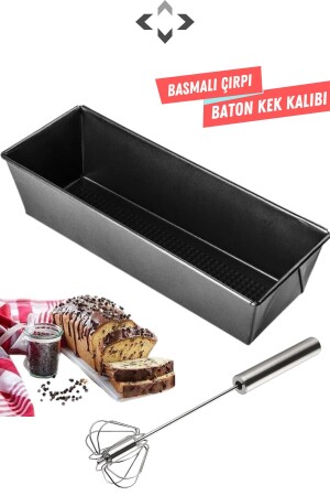 Set bestehend aus 2 Kuchenformen, Set aus Kuchenform und Schneebesen, 2 rechteckigen Formen für Kuchen und Brot - 1