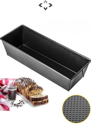 Set bestehend aus 2 Kuchenformen, Set aus Kuchenform und Schneebesen, 2 rechteckigen Formen für Kuchen und Brot - 8