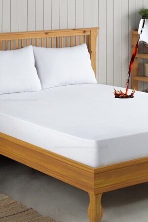 Set Beyaz Mikro Fitted Sıvı Geçirmez Alez Ve 2 Adet Yastık Alezi MFSGASET1 - Formeya