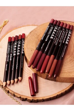 Set mit 12 farbigen Lippenstiften - 3