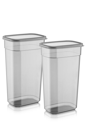 Set mit 2 beschrifteten Aufbewahrungsboxen für Tablettenwaschmittel – Elina rechteckiger Aufbewahrungsbehälter 3200 ml MCH-850 - 4