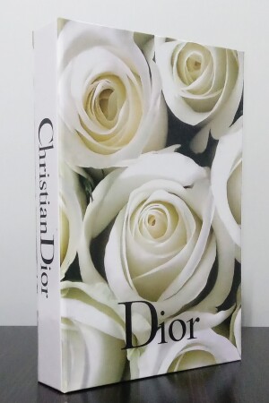 Set mit 2 dekorativen Bücherboxen im Chanel Black Rose- und Dior White Rose-Thema - 5