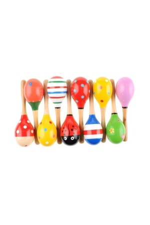 Set mit 2 hölzernen Maracas - 1