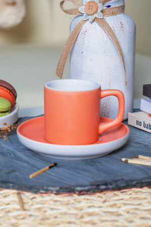 Set mit 2 Kaffeetassen & Orange – Blau ST_P305690 - 3