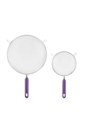 Set mit 2 violetten Edelstahlsieben 14. 5-19. 5 cm MESHHTDM - 2