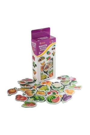 Set mit 4 magnetischen Zahlen – Buchstaben – Tieren – Obst und Gemüse, Magnet 3–6 Jahre, T6742376 - 6