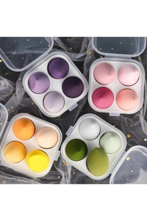 Set mit 4 Make-up-Schwämmen mit Kunststoffbox - Dr. Civana