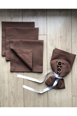 Set mit 4 quadratischen Stoffservietten 45x45 - 1