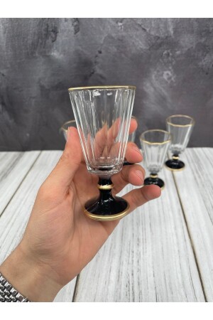 Set mit 6 Flöten, vergoldet, für Kaffee, Wasser, Glas, Kelch, Becher, Bardak yz. Flöte vergoldet - 3