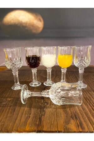 Set mit 6 Larin-Kaffee- und Wassergläsern, transparente Farbe LARİN - 6