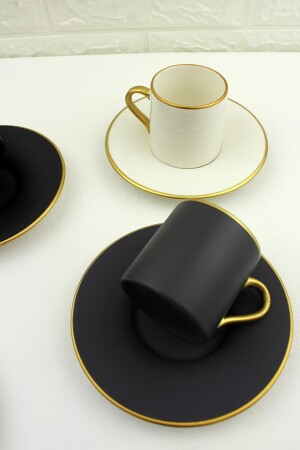 Set mit 6 Luxus-Kaffeetassen aus Porzellan, mehrfarbig, türkische Kaffeetasse 005 byd005 - 6