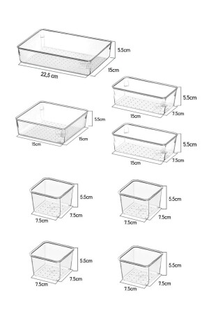 Set mit 8 modularen Schubladen-Organizern – Badezimmer-Make-up- und Schmuck-Organizer – Büro-Desktop-Organizer - 4