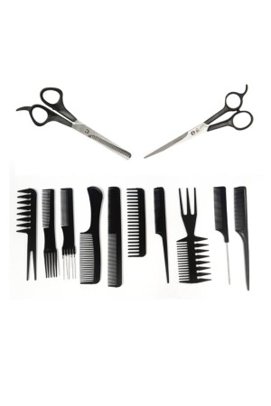 Set09 Friseurset Schere + Schere + 10-teiliges Kammset MBDMŞSDĞĞ - 3