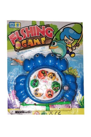 Sevimli Balıkçı Kurmalı Oltalı Mıknatıslı Balık Tutma Oyunu - Mavi Yengeç - 1