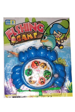Sevimli Balıkçı Kurmalı Oltalı Mıknatıslı Balık Tutma Oyunu - Mavi Yengeç - 2