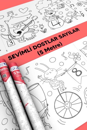 Sayılar Boyama Kağıdı SAYILR01 - 6