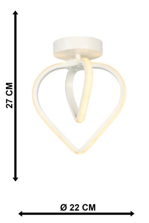 Sevinç 3 Renk Ledli Tavan Montaj Tekli Avize Beyaz BEG0092BEG51 - 7