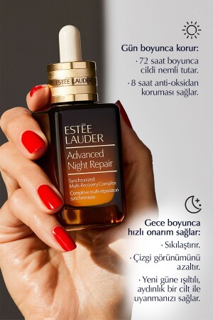 Seyahat Boy Cilt Bakım Seti - Advanced Night Repair Onarıcı Serum 7ml Jel Göz Kremi 5ml - 8