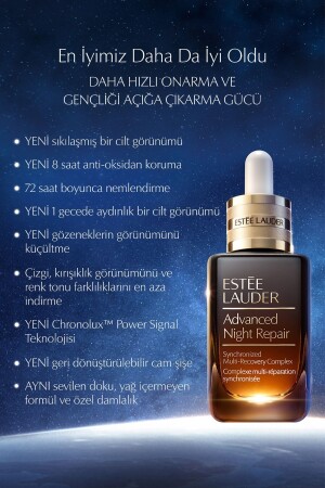 Seyahat Boy Cilt Bakım Seti - Advanced Night Repair Onarıcı Serum 7ml Jel Göz Kremi 5ml - 9