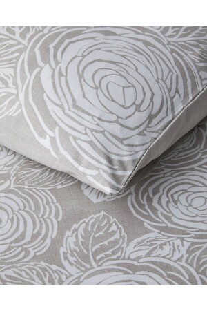 Shabby Rose Krep King Size Nevresim Takımı 240x220 cm Taş Rengi - 5