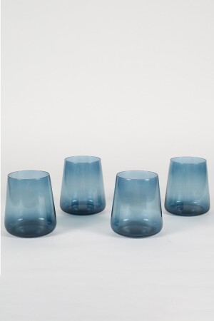 Shadow 4-teiliges Wasserglas-Set Blau 380 cc 301. 01. SHW0051004RKL - 4