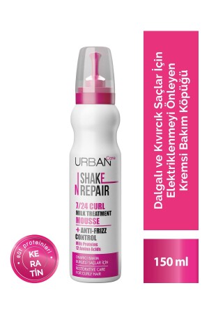 Shake N Repair 7-24 Bukleli Saçlar Için Onarıcı Bakım Köpüğü - 150 ml - Urban Care