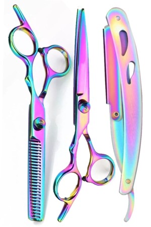 مقص من نوع MNZ-Shave U3 + M8 Cutting + Thinning Scissors Set - 6 بوصة / 15 سم مصنوعة باليابانية - Qualis