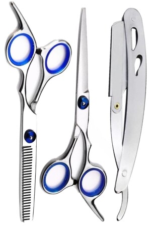 MNZ-Shave U3 Razor M8 قطع مقصات الهدوء مجموعة - 6 بوصة / 15 سم مصنوعة باليابانية M8BLCKSET2 - Qualis