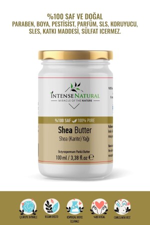 Shea Butter Soğuk Sıkım 100 ml %100 Saf ve Doğal Karite Yağı Shea Butter Oil - 1