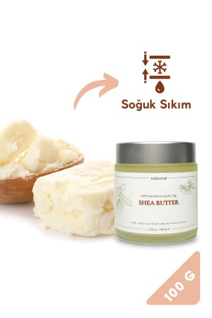 Shea Yağı Soğuk Sıkım Ham Işlenmemiş 1. Sınıf Kalite %100 Raw Virgin Shea Butter 100 gr - 3