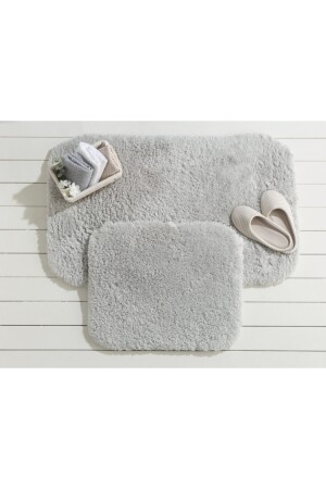 Sheep Banyo Paspası - Gri - 50x80-45x50 Cm 1KBAPA0525-8682116431606 - 2