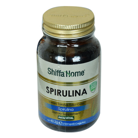 Shiffa Home Spirulina Diyet Takviyesi 720 Mg x 60 Kapsül - Aksuvital