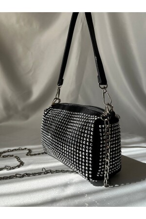 Shiny Stone Mini Bag Schwarze Sparkling Stone Umhängetasche für Damen - 2