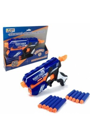 Shooter-Nerf-Pistole mit 20 m Reichweite und Schwammgeschossen. Spielzeugpistole. Nerf-Pistole mit 20 cm weichen Kugeln - 1