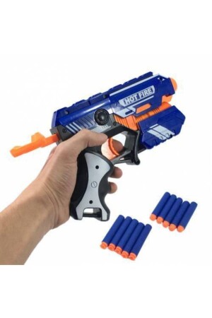 Shooter-Nerf-Pistole mit 20 m Reichweite und Schwammgeschossen. Spielzeugpistole. Nerf-Pistole mit 20 cm weichen Kugeln - 3