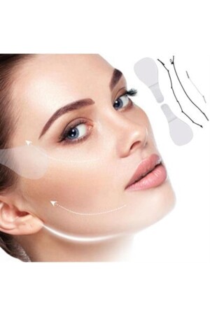 Shopzum 40 Stück elastische Hebebänder für Gesicht, Augenbrauen, Augen und Hals, AT05YT0005 - 2
