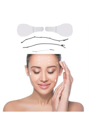 Shopzum 40 Stück elastische Hebebänder für Gesicht, Augenbrauen, Augen und Hals, AT05YT0005 - 3