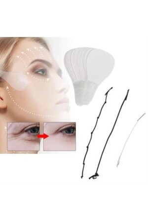 Shopzum 40 Stück elastische Hebebänder für Gesicht, Augenbrauen, Augen und Hals, AT05YT0005 - 6