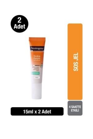 Sichtbar klare Anti-Akne-Sauce, schnell wirkendes Akne-Gel, 15 ml, 2 Stück 35746610706362 - 1