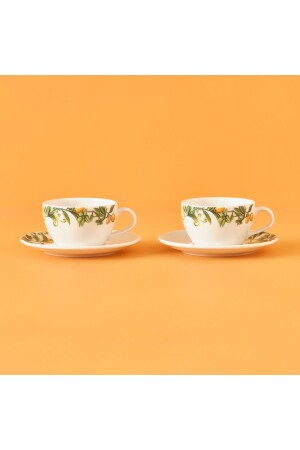 Sicilia Porzellan Teetasse 2er Set Grün (270 cc) - 2