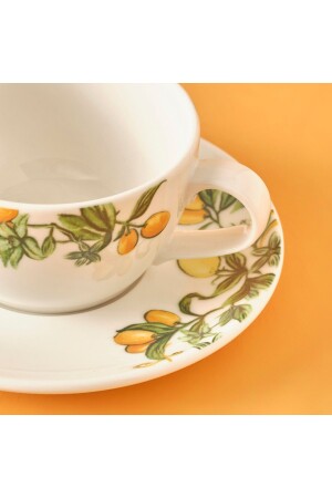 Sicilia Porzellan Teetasse 2er Set Grün (270 cc) - 5