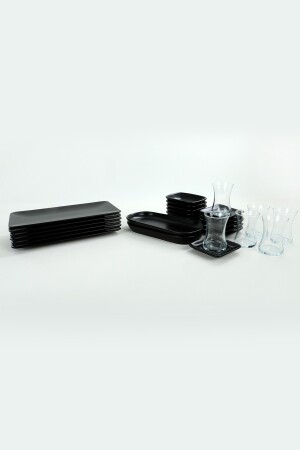 Siera Matte Black Mitgift-Set 26-teilig für 6 Personen CKBREAKFAST PACKAGESIERA000026 - 5