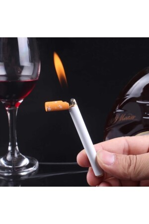 Sigara Şeklinde Çakmak Bütan Gazlı Beyaz Hediyelik sgrc1 - 3