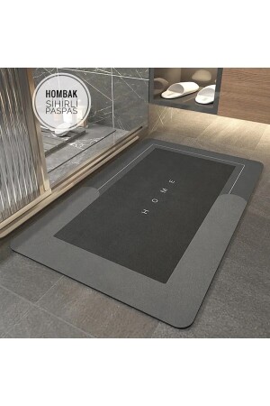 مقلاة حمام ممسحة غسل مع قاعدة غير زلقة 3-5 مم 40x60 - Hombak