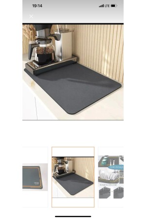 MNZ-Magic Countertop غسيل الأطباق ومات جفاف المات 40x50 سم - Küçük Ew