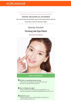 Sıkılaştırıcı Adenozin İçerikli Göz Maskesi Speedy Solution Firming Gel Eye Patch - 4