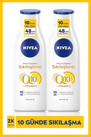 Sıkılaştırıcı Vücut Losyonu 250 ml X2 Adet Q10-vitamin C-48 Saat Nemlendirme-10 Günde Sıkılaş - 1