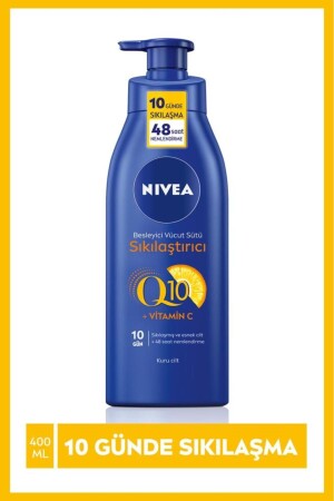 Sıkılaştırıcı Vücut Sütü Q10 ve C Vitamini 400ml- 48 Saat Nem- 10 Günde Sıkılaşma- Kuru Ciltler - 1