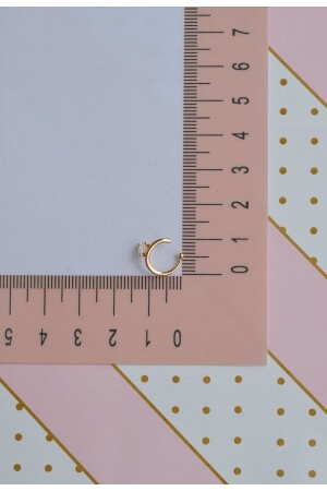 Sıkıştırmalı Kıkırdak Küpesi Kalp Zirkon Earcuff - 6